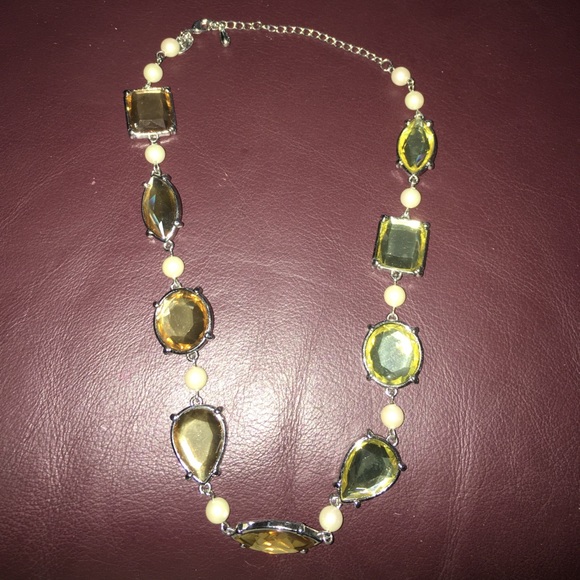 Lia Sophia Brown/Green Necklace - Picture 1 of 2