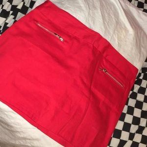 Red flattering skirt