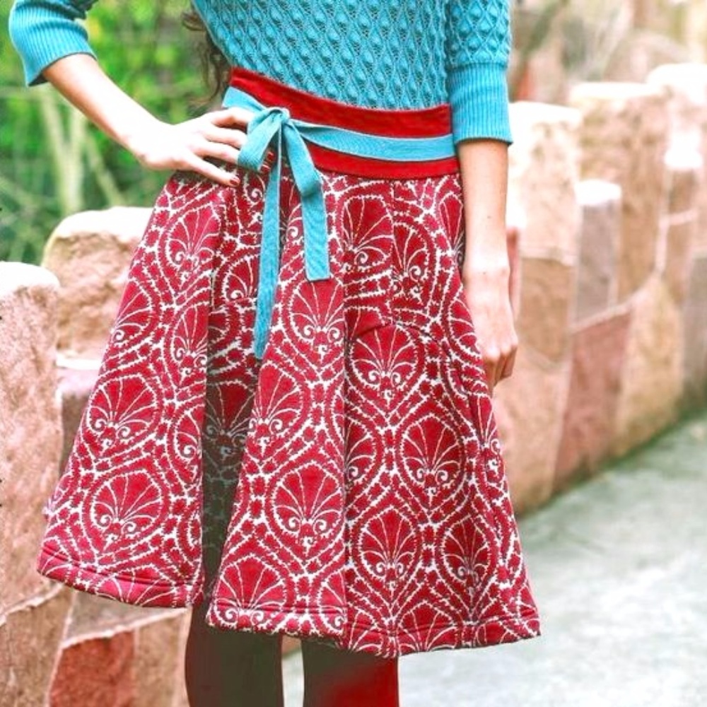 NWT Effie's Heart Red Circle Skirt