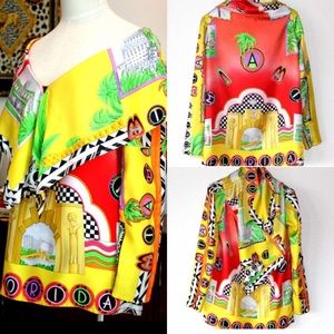 Gianni Versace Atelier Miami blouse 90s rare