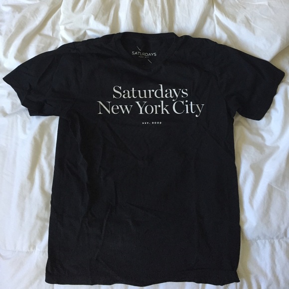 Saturdays New York City Tops - Black Saturdays Surf NYC tee size XS