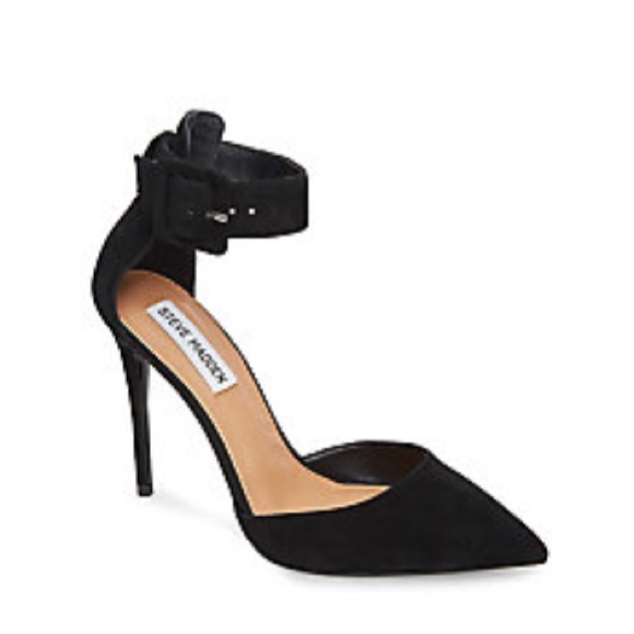 Steve Madden Desire Black Suede Pumps 