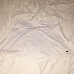nike dri fit white tennis skirt