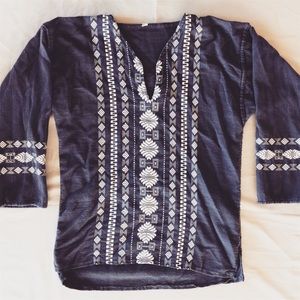 Vintage Mexican Inca Aztec Blouse