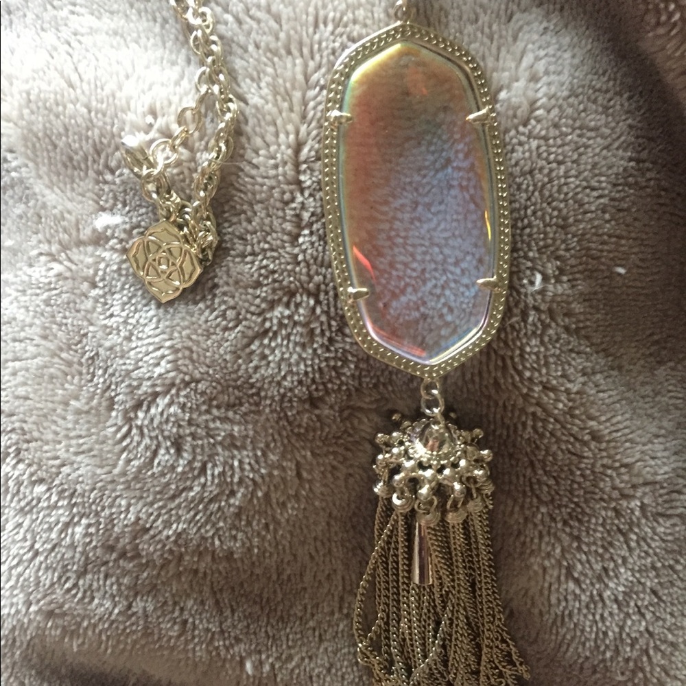 Kendra Scott Rayne necklace in gold Iridescent
