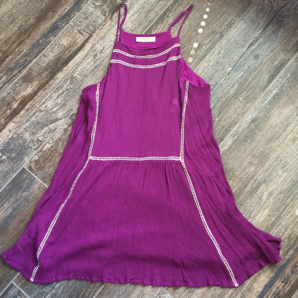 Purple Entro shift dress
