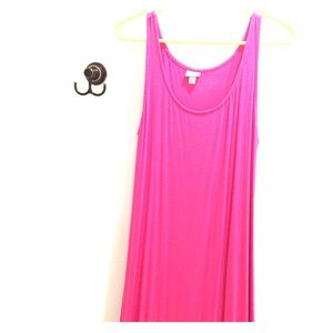 Floor length Merona pink sleeveless dress