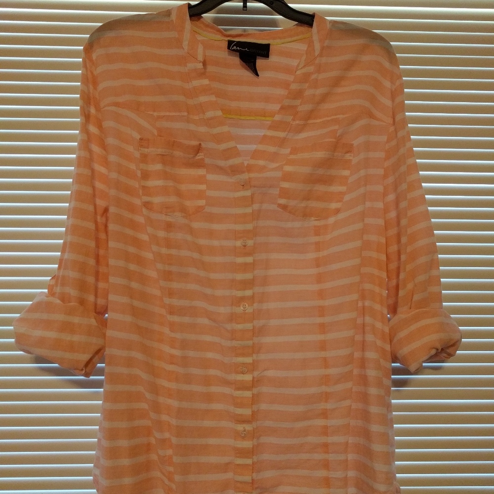 Light Pink Button Down Blouse