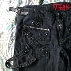 💀distressed Vntg Tripp punk pants⚡️