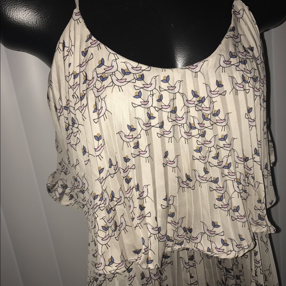 AUDREY 3 + 1 BIRD PLEATED SLEEVELESS DRESS - Picture 2 of 4