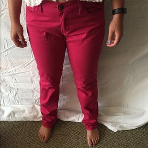 Pink Loft modern skinny jeans