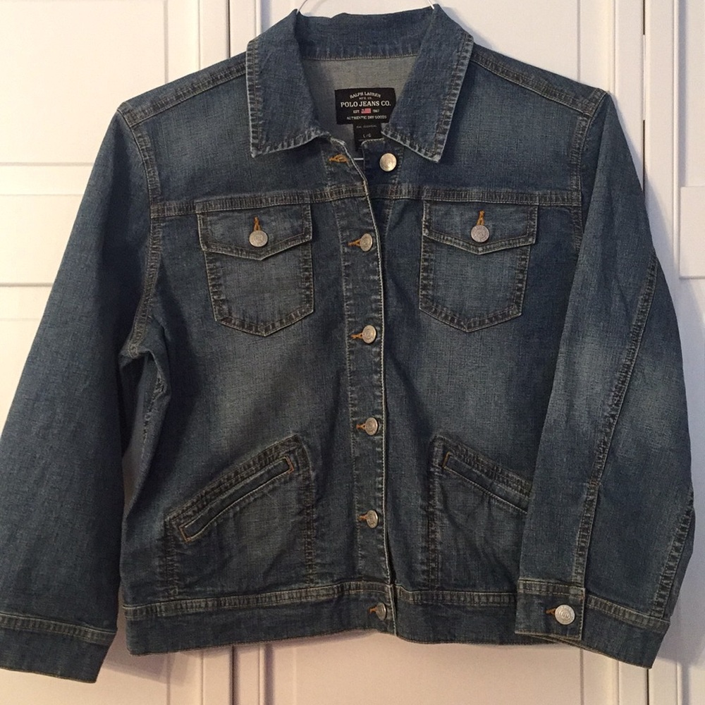 Polo Ralph Lauren light wash jean jacket - Picture 1 of 1