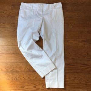 Cropped White Chinos