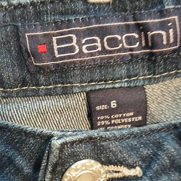 Baccini Jeans with Button Embellishment - Picture 3 of 4