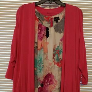 Lane Bryant Pink Cardigan