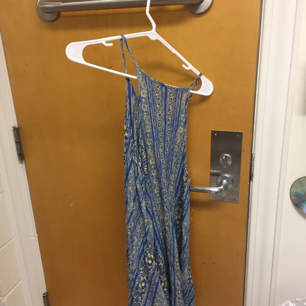Boho blue dress