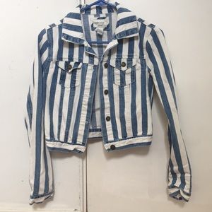 Forever 21 stripes Denim Jacket