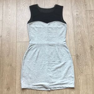 Trouve Mesh and Cotton Dress