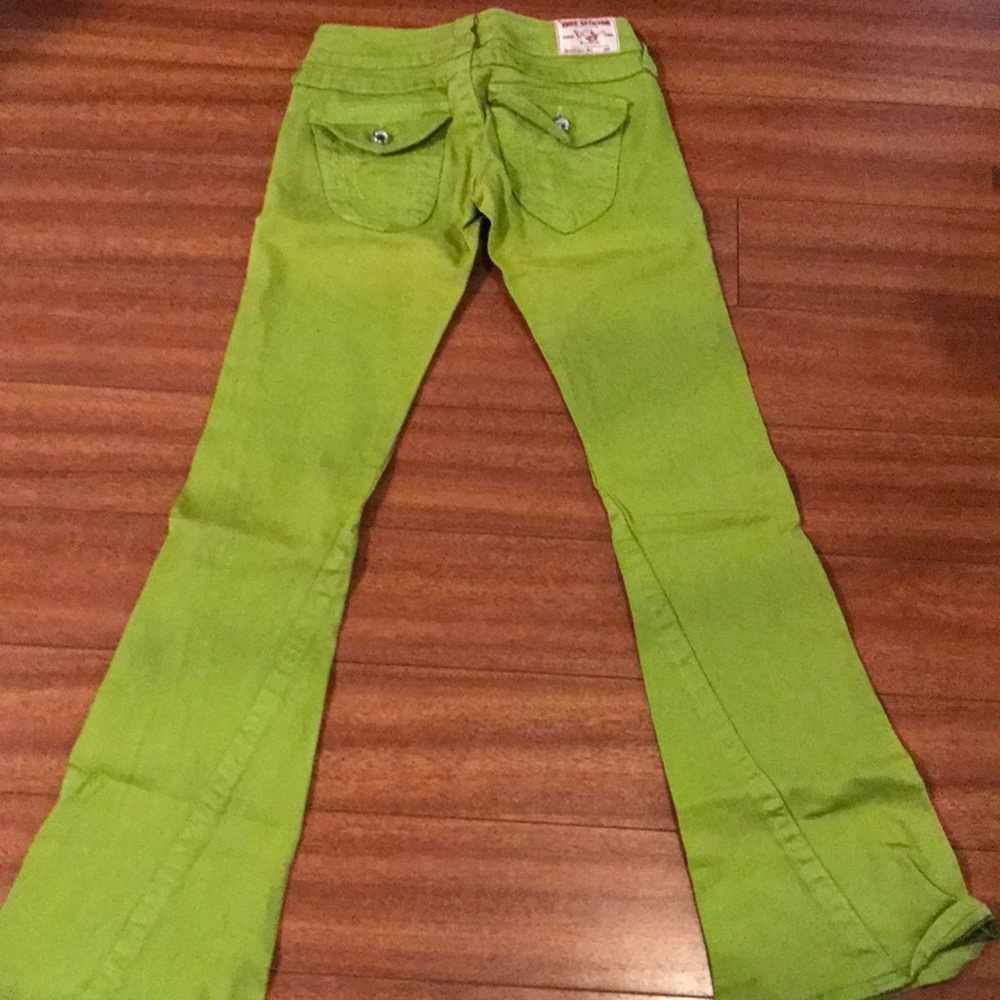 Green True Religion Jeans
