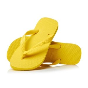 cheap yellow flip flops