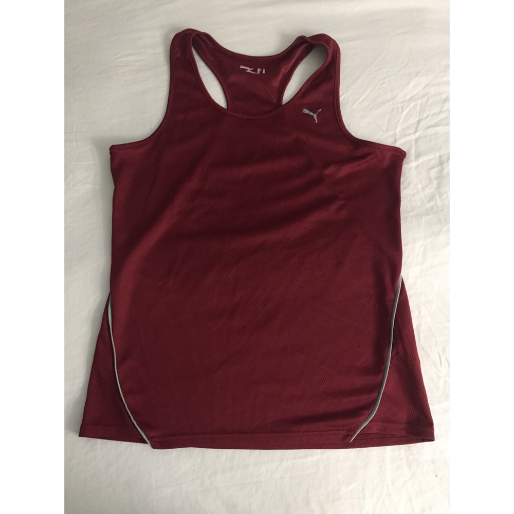 Puma Maroon Workout Tank Top
