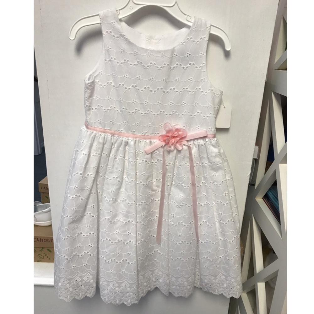 Beautiful white Bailey Boys eyelet dress NWT