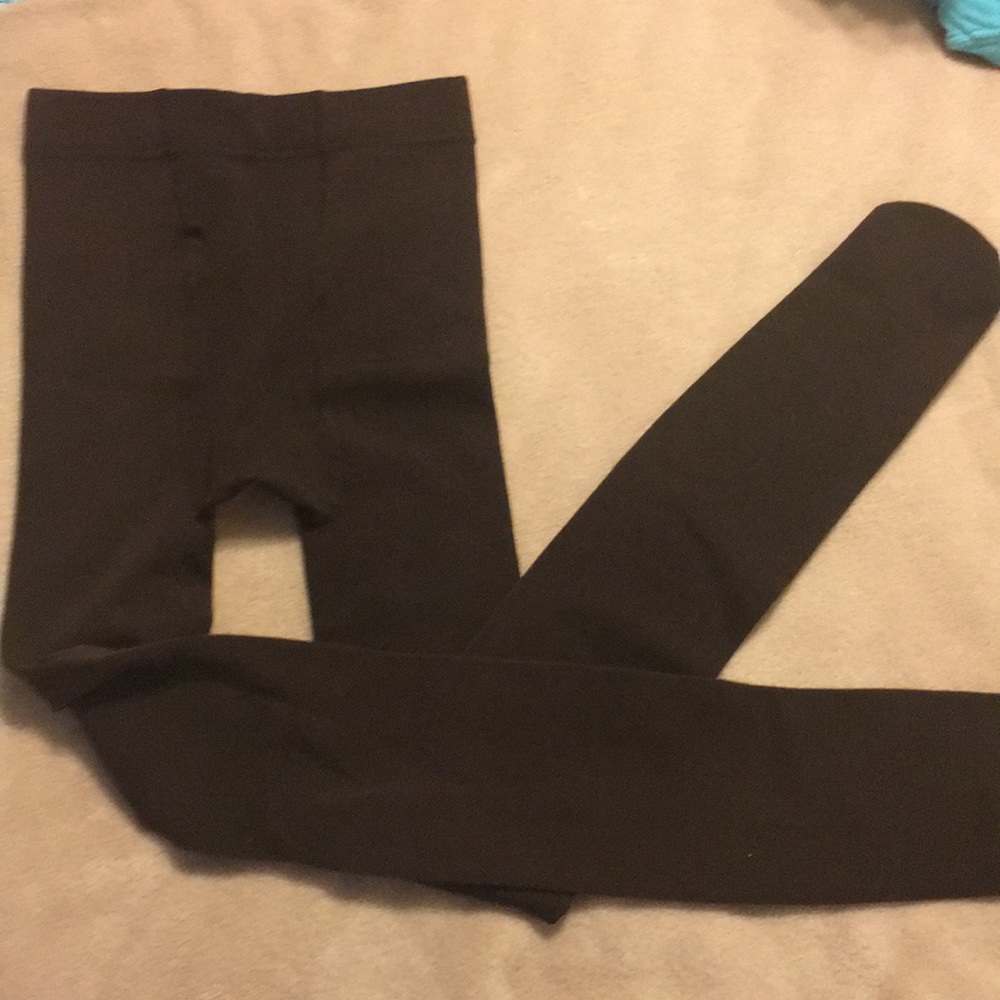 Footed fleece tights