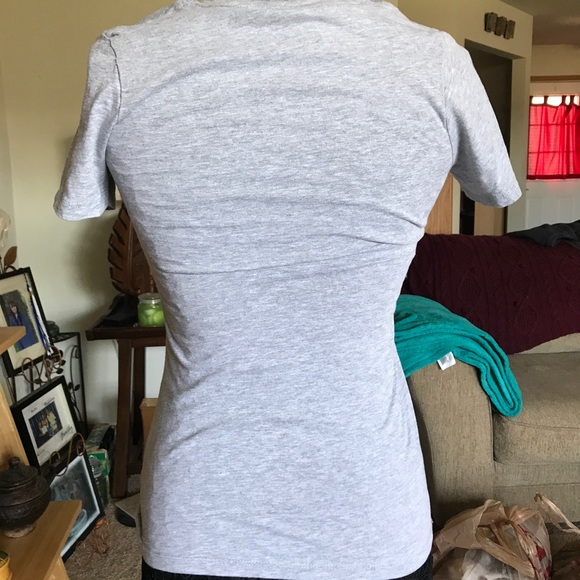 DISNEY MINNIE MOUSE LIGHT GREY STRETCHY T SHIRT - Picture 5 of 7