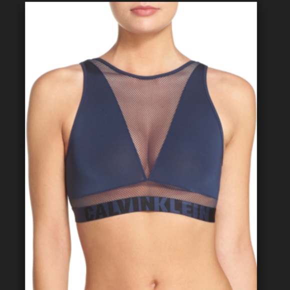 calvin klein high neck bralette