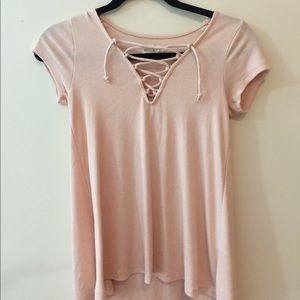 Lace up shirt