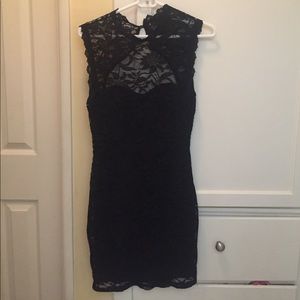 Windsor Black Lace Bodycon Dress