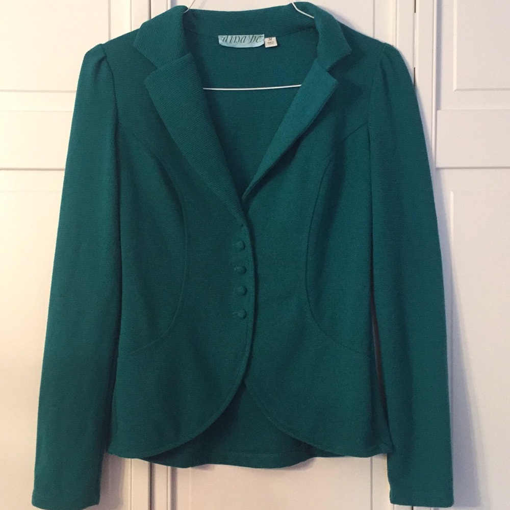 Francesa's teal blue blazer - Picture 1 of 1