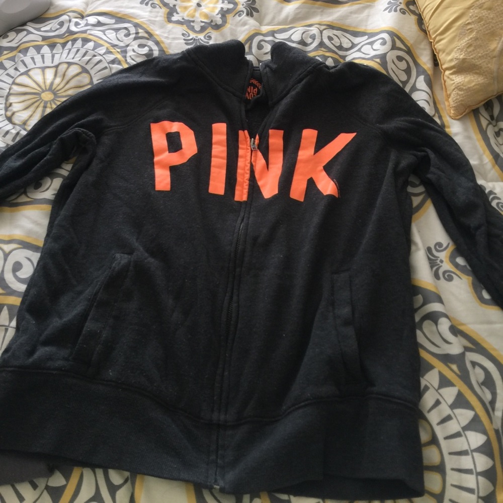 Pink zippered sweater