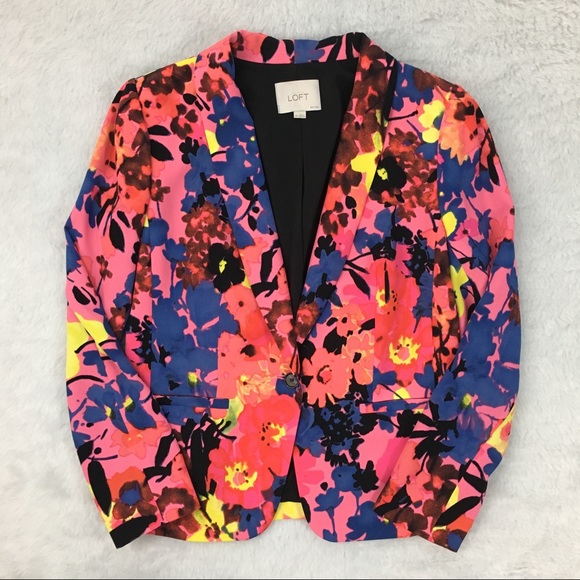 LOFT Jackets & Blazers - LOFT Floral Blazer