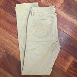 Straight Leg Corduroy Khaki Pants