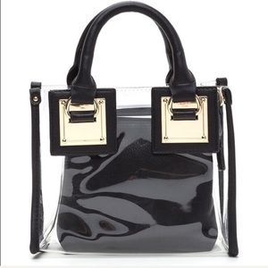 Transparent Satchel with Long Strap