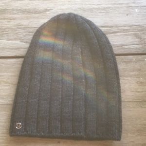Black knitted beanie