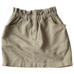 Isabel Marant "FIA" mini skirt in khaki / olive