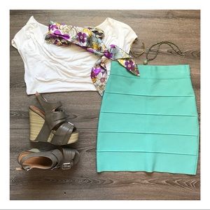 BCBGMaxAzria Bandage Mini Skirt