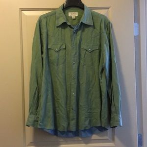LG. Green/blue long sleeve shirt. Ryan Michael.