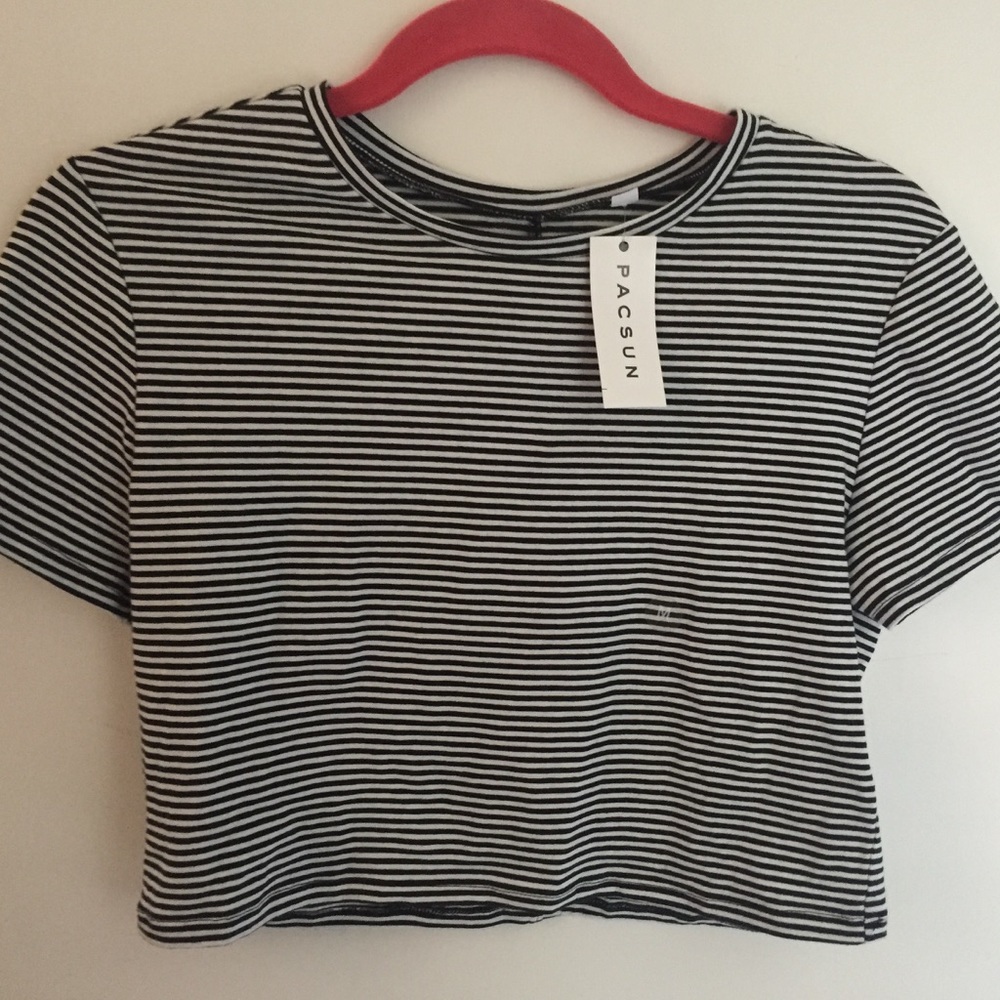 NWT Pacsun Striped Crop Top