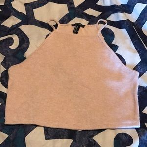 Pale pink halter top