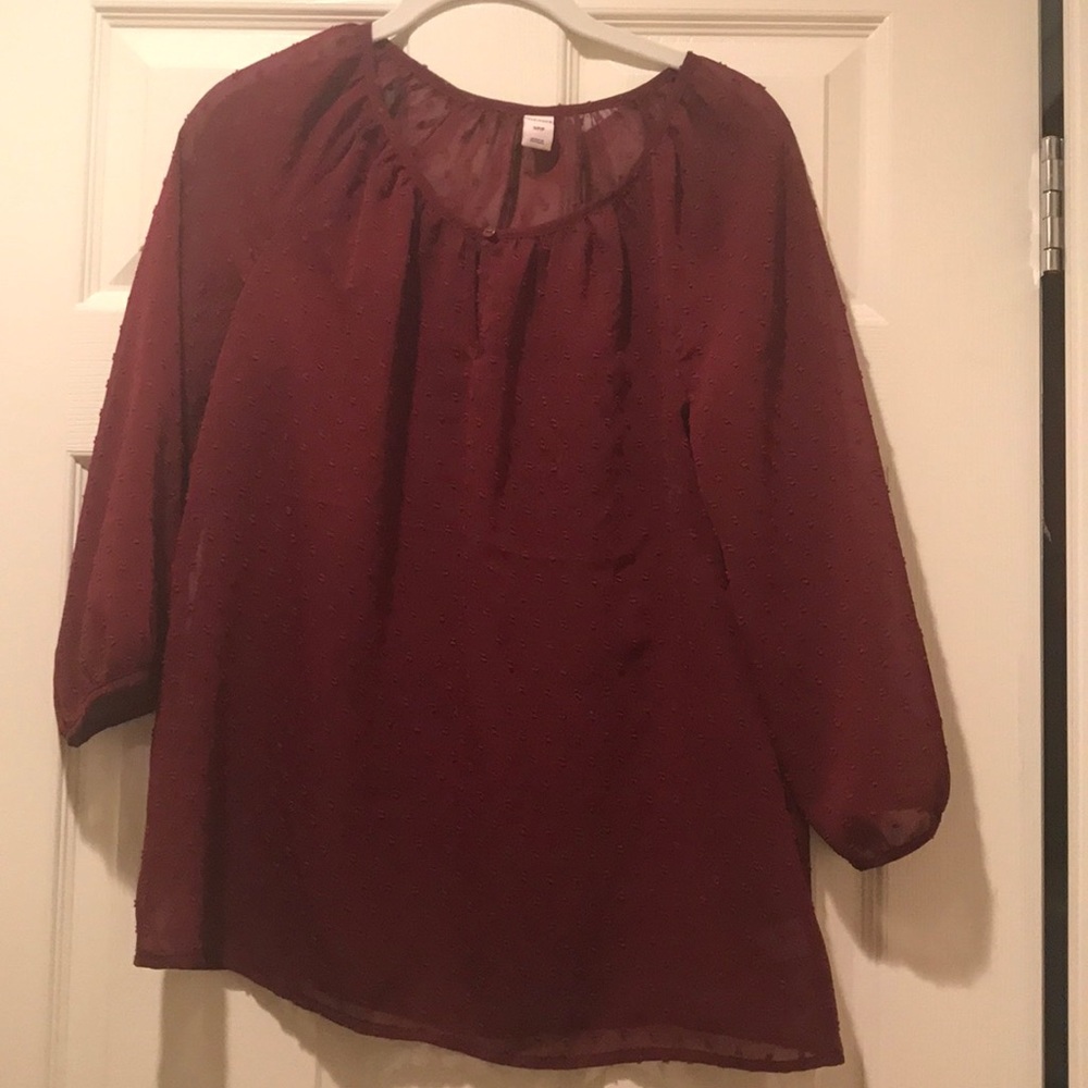 Cabernet Red Blouse