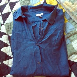 Gap Silk Botton Up Blouse