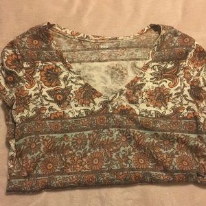 Printed v-neck shirt