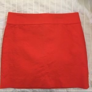 Orange J. Crew Mini Skirt