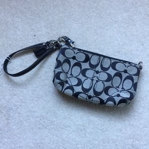 Black Coach wristlet