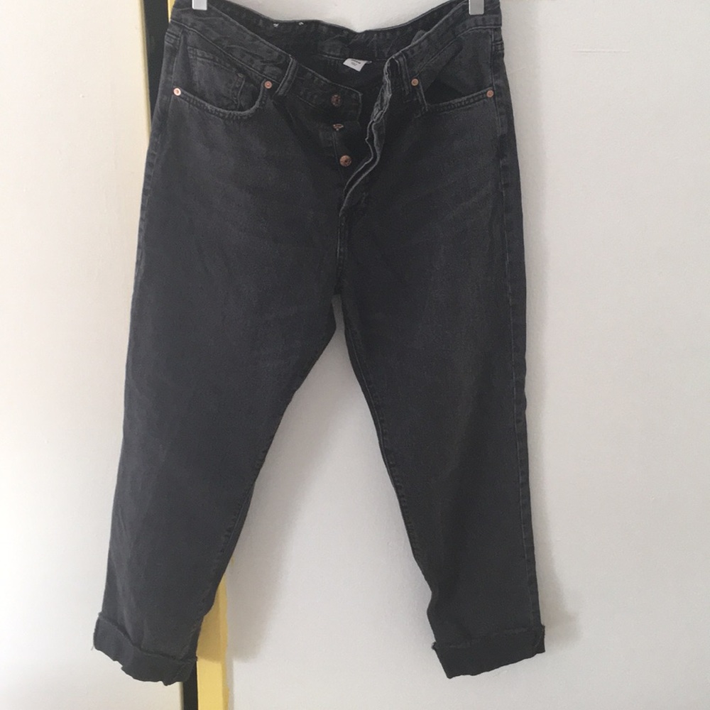 Black HM Vintage For Cropped High Waist Size 32