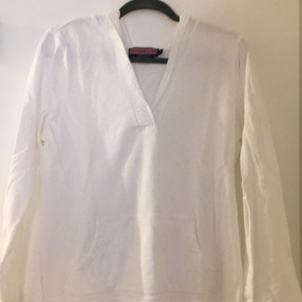 Vineyard Vines White lightweight hoodie