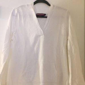Vineyard Vines White lightweight hoodie